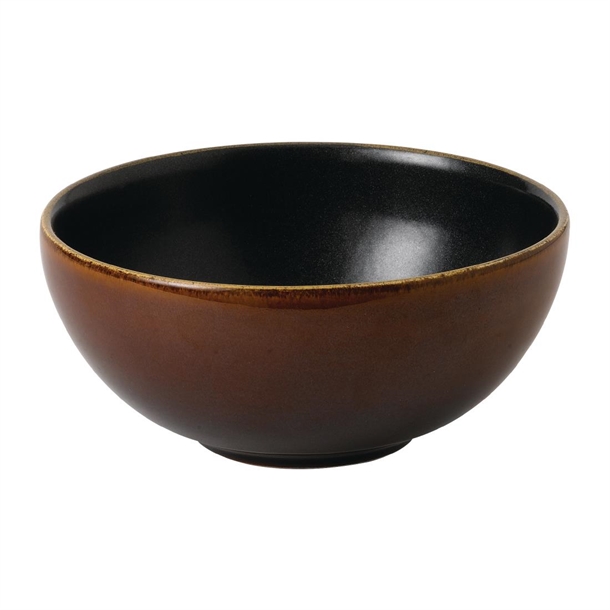 Churchill Tokyo Black Deep Bowl 26Oz (Box 6)
