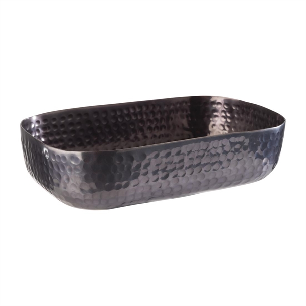 APS Hammered Display Bowl Black - 230x120x55mm