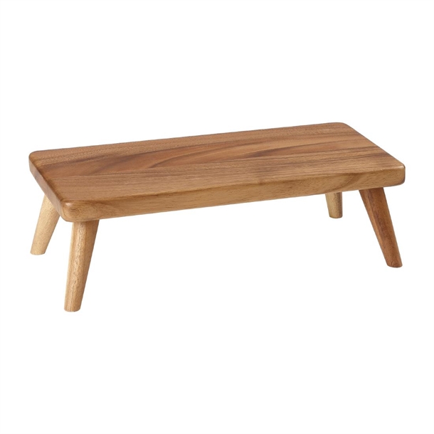 Wood Rectangular Small Stand 33.5x15.3x10.6cm (Box 2) (Direct)