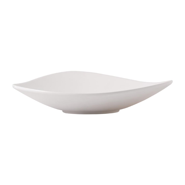 Plastic White Lotus Melamine Dish 14" (Box 4) (Direct)