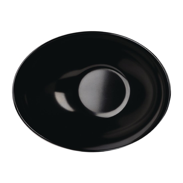 Plastic Melamine Black Moonstone Bowl 36cm (Box 2) (Direct)