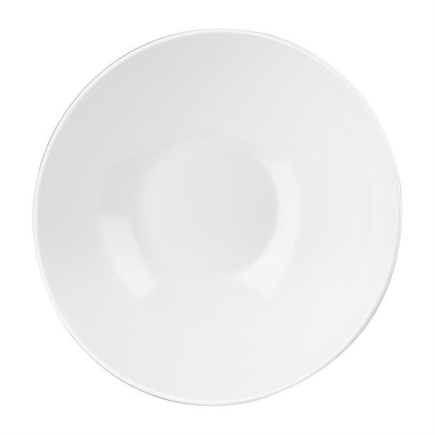 Plastic Tilt White Melamine Bowl 33cm (Box 2) (Direct)