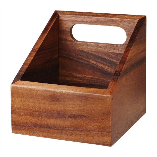 Wood Square Medium Wooden Carrier 6" (Box 4) (Direct)
