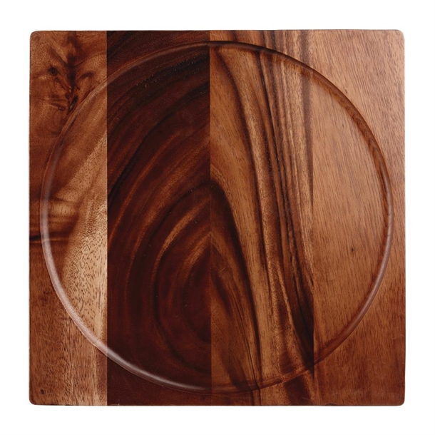 Wood Square Presentation Board 12" (Box 4) (Direct)