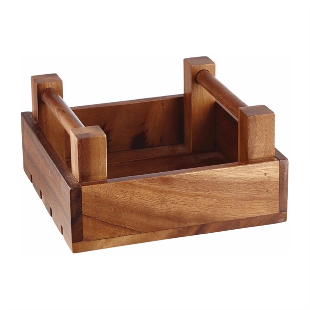 Wood Square Crate 7 7/8x7 7/8x3 7/8" (Box 4) (Direct)