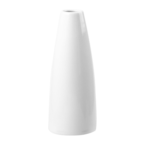 White Profile Bud Vase 5" (Box 6) (Direct)
