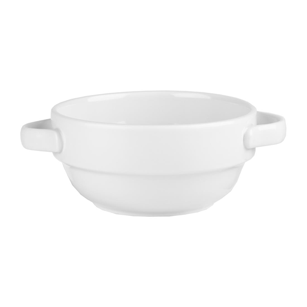 Churchill White Handled Stacking Bowl 12.6Oz Box 6