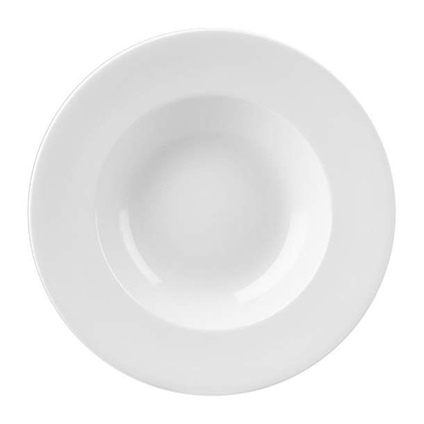Churchill White Profile Wide Rim Bowl Large 10.90" Box 12