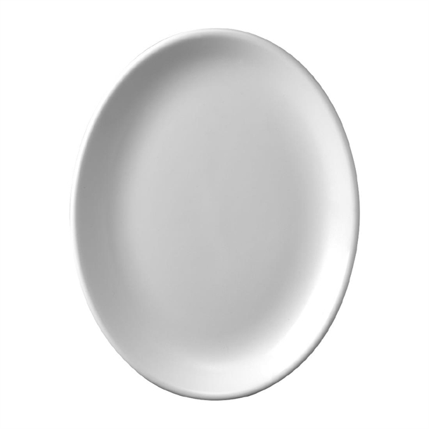 White Oval Plate 14 1/4" (Box 12) (Direct)