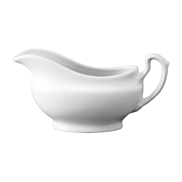 White Gravy Boat - 13oz (Box 4) (Direct)