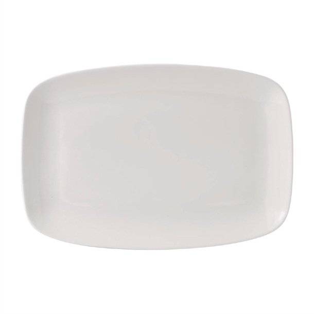 White Oblong Chefs Plate 13 1/2x9 1/10" (Box 6) (Direct)