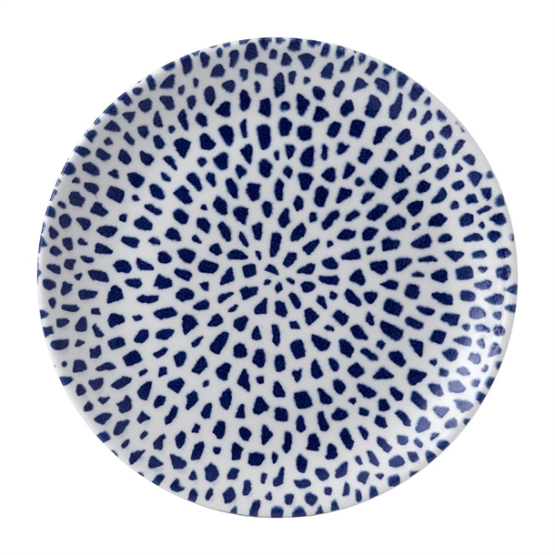 Terrazzo Blue Coupe Plate 10.25" (Box 12) (Direct)