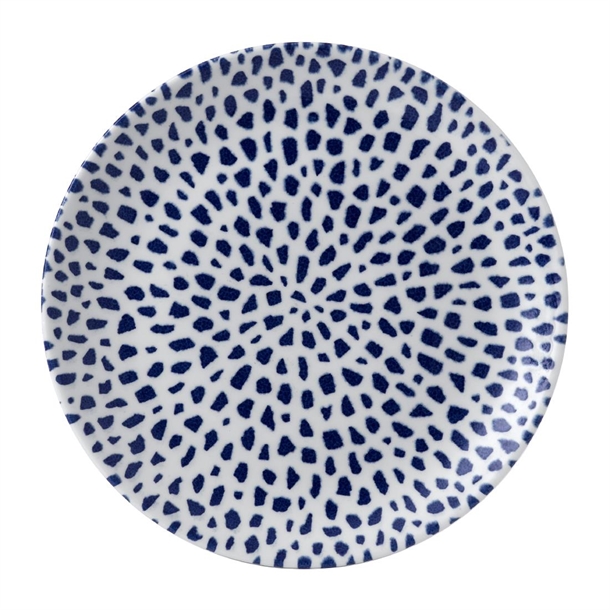 Terrazzo Blue Coupe Plate 11.25" (Box 12) (Direct)