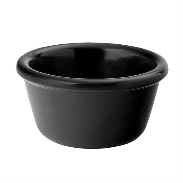 Plain Black Ramekin 1.5oz 4cl (Box 48) (B2B)