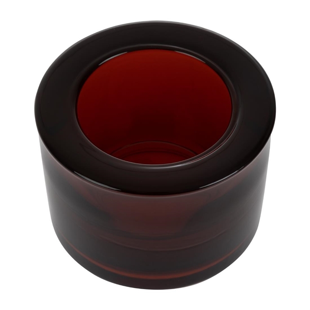 Chunky Tealight Holder - Red (Box 12) (B2B)