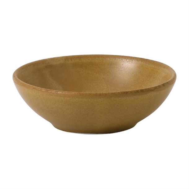Churchill Super Vitrified Petra Sand Shallow Bowl 9oz (Box 12) (Direct)