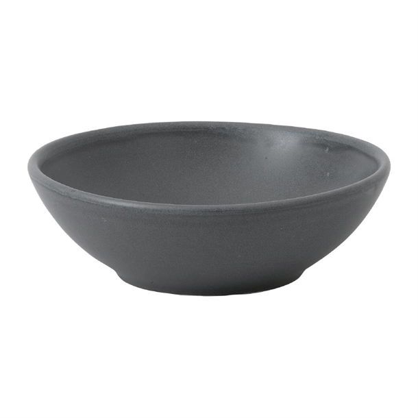 Churchill Seattle Grey Contour Shallow Bowl 9Oz Box 12