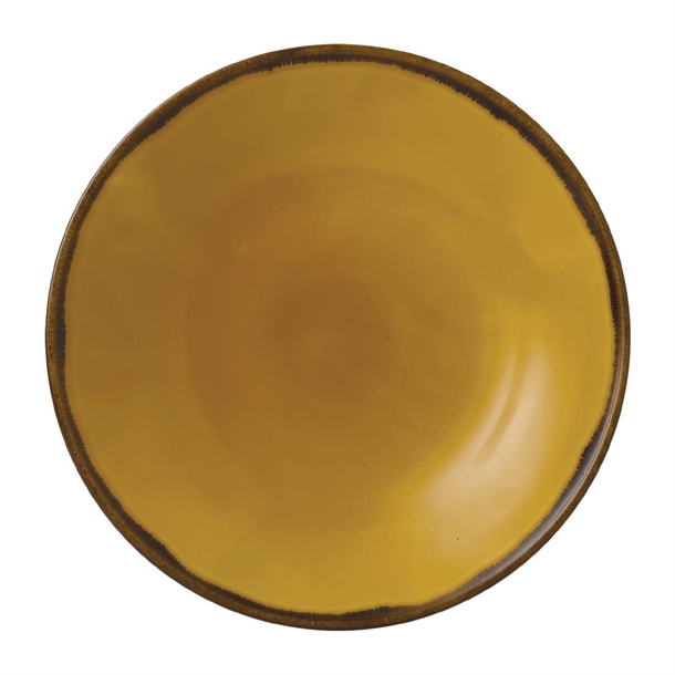 Dudson Harvest Mustard Coupe Plate 11 1/4" (Box 12) (Direct)