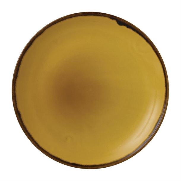 Dudson Harvest Mustard Coupe Plate 8 2/3" (Box 12) (Direct)