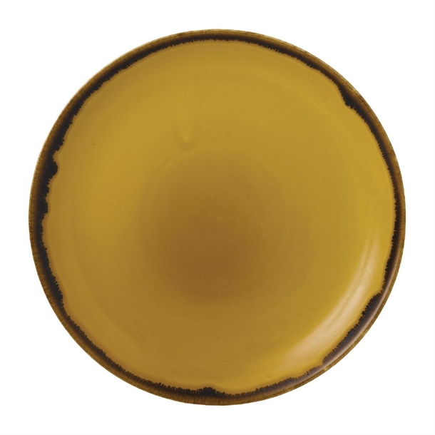 Dudson Harvest Mustard Coupe Plate 6 1/2" (Box 12) (Direct)