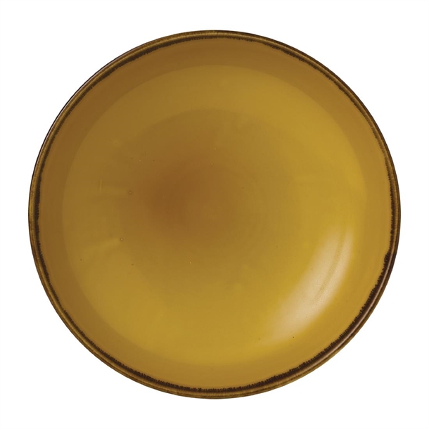 Dudson Harvest Mustard Coupe Bowl 9 3/4" (Box 12) (Direct)
