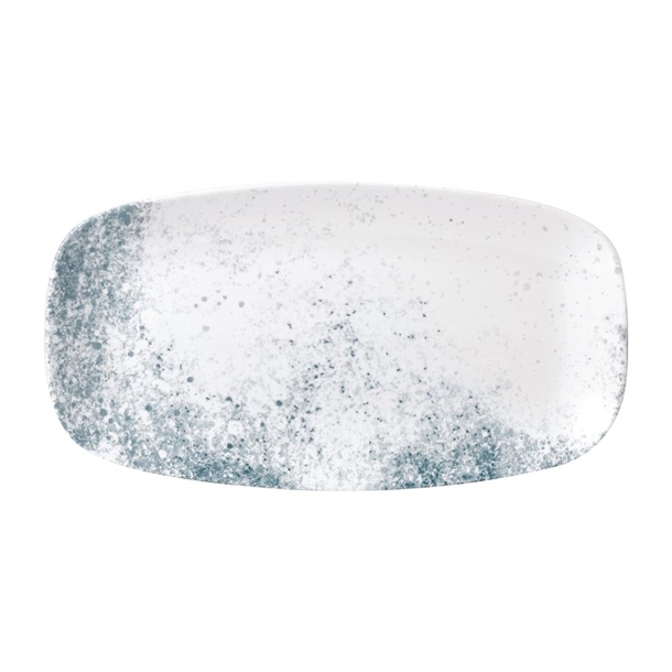 Studio Prints Haze Blue Chefs' Oblong Plate No. 4 13 7/8x7 3/8 " (Box 6)(Direct)
