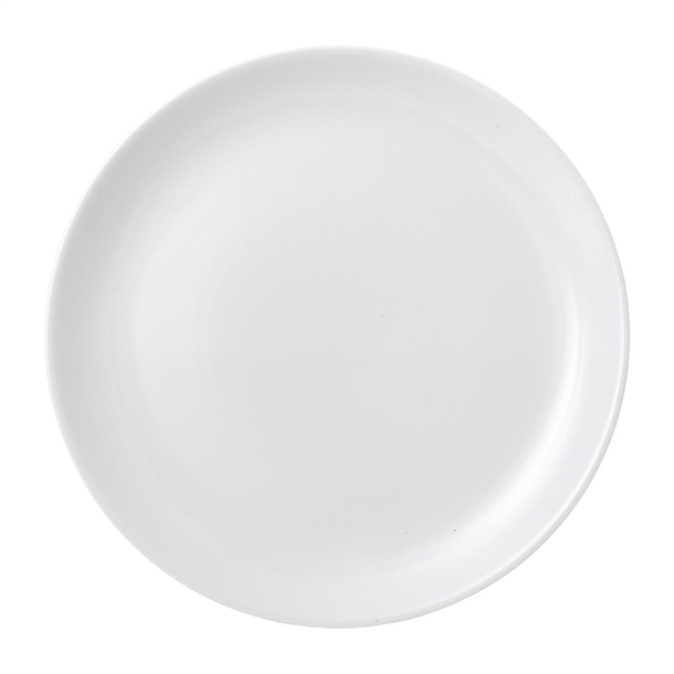 Churchill Super Vitrified Vellum White Coupe Plate 11 1/4 " (Box 12) (Direct)