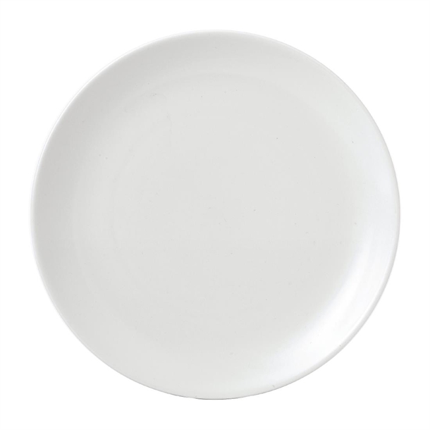 Churchill Super Vitrified Vellum White Coupe Plate 10 1/4 " (Box 12) (Direct)