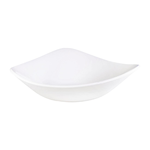 Churchill Super Vitrified Vellum White Triangle Bowl 21oz (Box 12) (Direct)