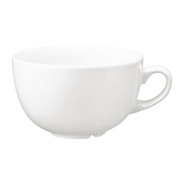 Churchill Super Vitrified Vellum White Cappuccino Cup 12oz (Box 12) (Direct)