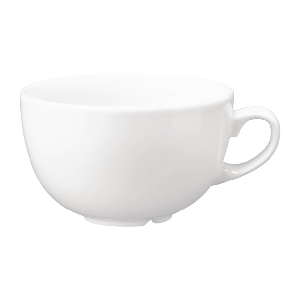 Churchill Super Vitrified Vellum White Cappuccino Cup 8oz (Box 12) (Direct)