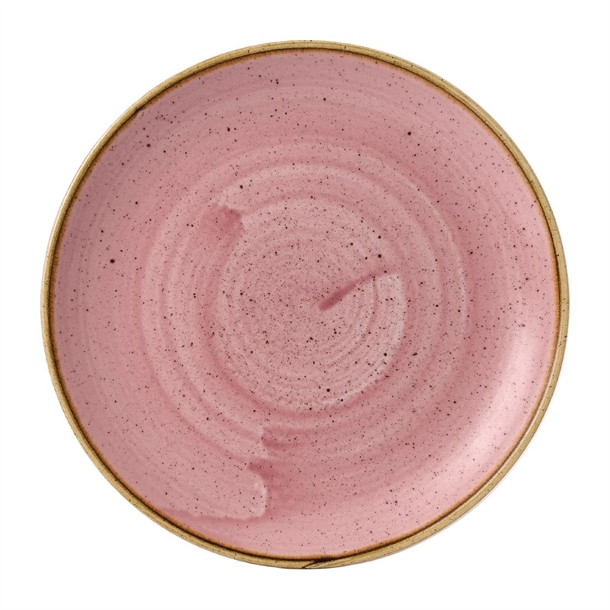 Churchill Stonecast Petal Pink Evolve Coupe Plate 8.67" Box 12
