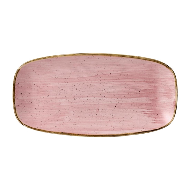 Stonecast Petal Pink Chefs' Oblong Plate No. 3 11 3/4x6 " (Box 12) (Direct)