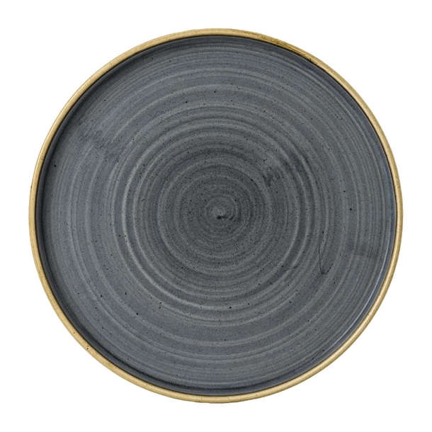 Super Vitrified Stonecast Blueberry Walled Plate 10 1/4 " (Box 6) (Direct)