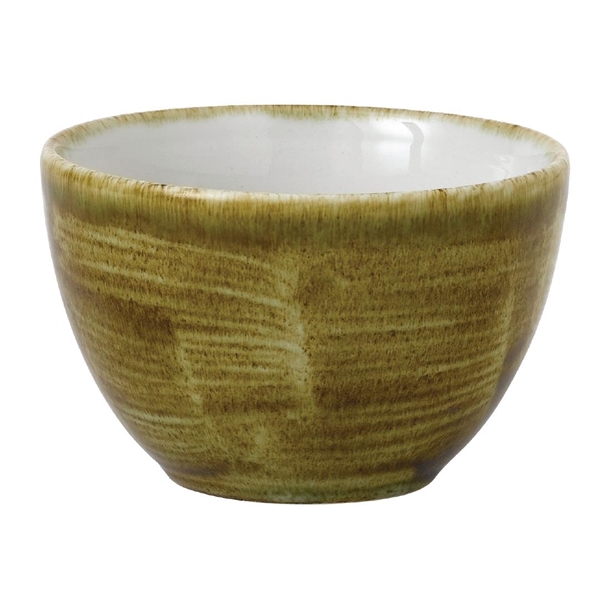 Churchill Super Vitrified Stonecast Plume Olive Sugar Bowl 8oz (Box 12) (Direct)