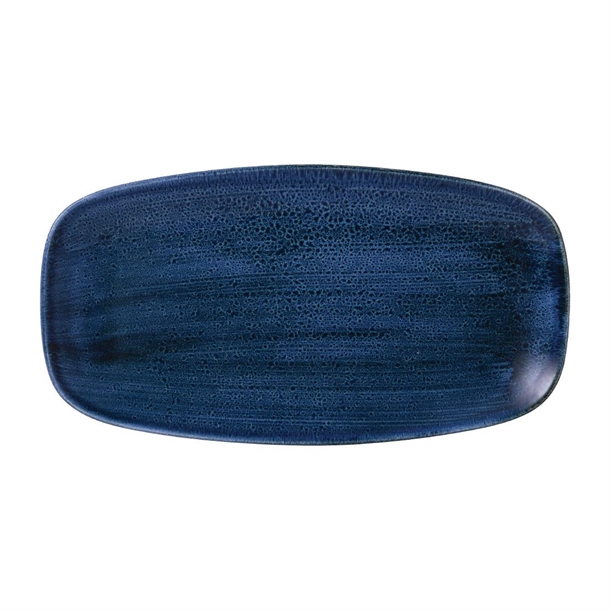 Stonecast Plume Ultramarine Chefs Oblong Plate No.4 13 7/8x7 3/8"(Box 6)(Direct)
