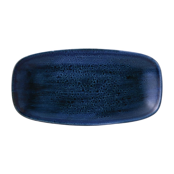 Stonecast Plume Ultramarine Chefs Oblong Plate No. 3 11 3/4x6 " (Box 12)(Direct)
