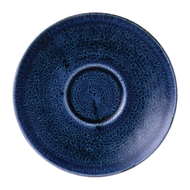 Super Vitrified Stonecast Plume Ultramarine Saucer 6 1/4 " (Box 12) (Direct)