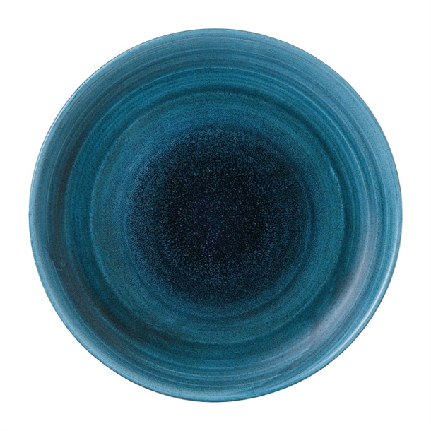 Super Vitrified Stonecast Aqueous Lagoon Coupe Plate 10 1/4 " (Box 12) (Direct)