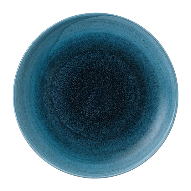 Super Vitrified Stonecast Aqueous Lagoon Coupe Plate 8 2/3 " (Box 12) (Direct)