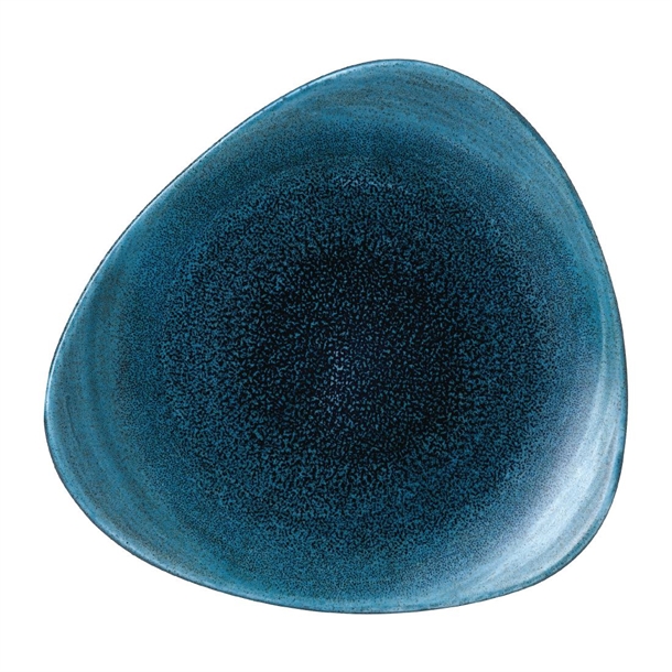 Stonecast Aqueous Lagoon Triangle Plate 7 3/4 " (Box 12) (Direct)