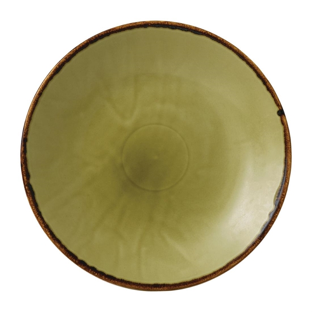 Dudson Harvest Deep Coupe Plate Green - 281mm (Box 12) (B2B)