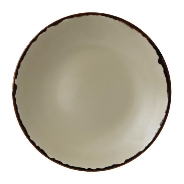 Dudson Harvest Deep Coupe Plate Linen - 255mm (Box 12)