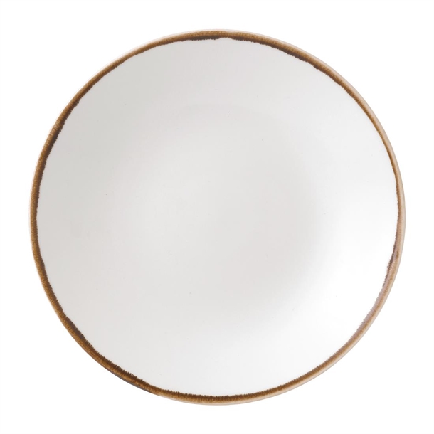 Dudson Harvest Deep Coupe Plate Natural - 255mm (Box 12) (B2B)
