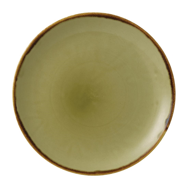 Dudson Harvest Round Plate Coupe Green - 217mm (Box 12) (B2B)