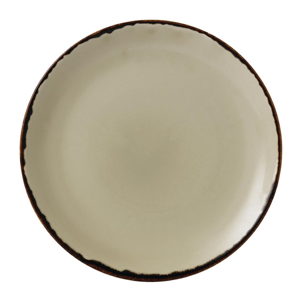 Dudson Harvest Round Plate Coupe Linen - 260mm (Box 12) (B2B)