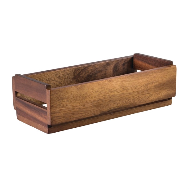 Moda Brooklyn Wood Crate - 270x120x75mm