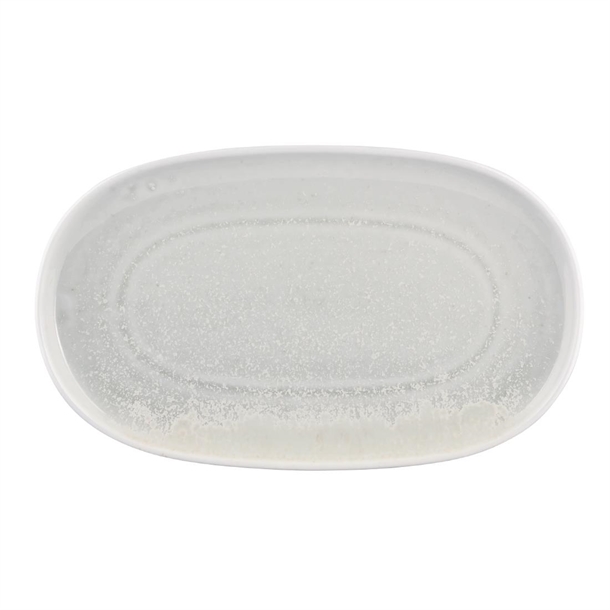 Moda Porcelain Willow Oval Coupe Plate - 305x215mm (Box 6) (B2B)