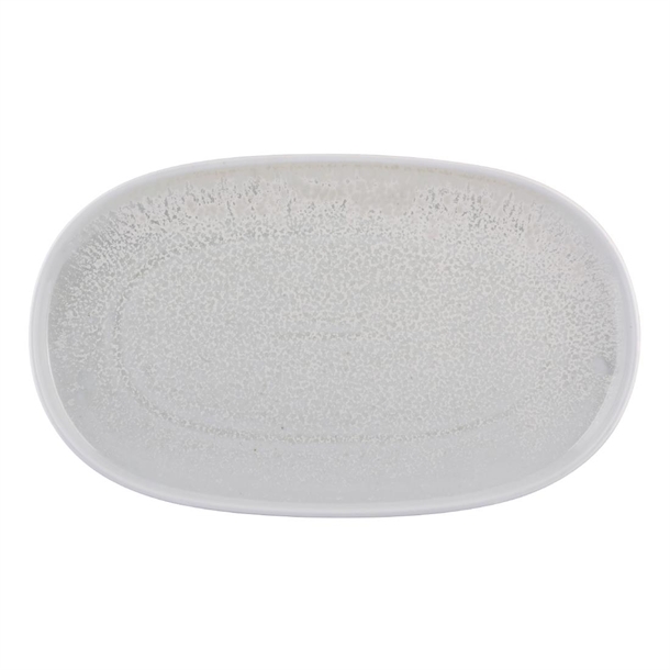 Moda Porcelain Willow Oval Coupe Plate - 405x240mm (Box 3) (B2B)