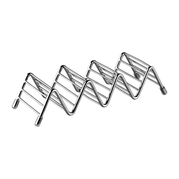 Taco Stand St/St Wire Silicone Feet for 3 or 4 Tacos - 190x45x65mm